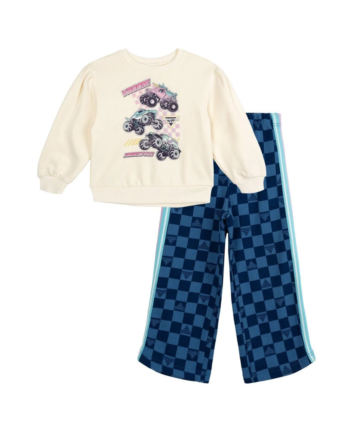 Sparkle Smash 2-Piece Fleece Sweatshirt and Pants Set by Monster Jam