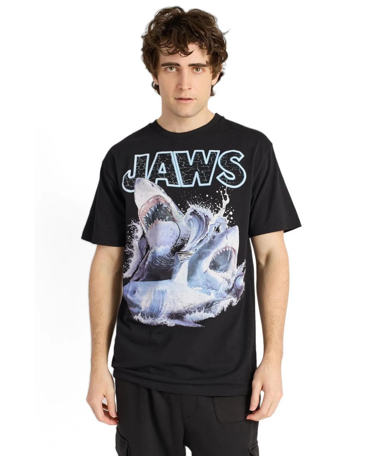 Jaws Shark Attack Short Sleeve T-Shirt by Reason
