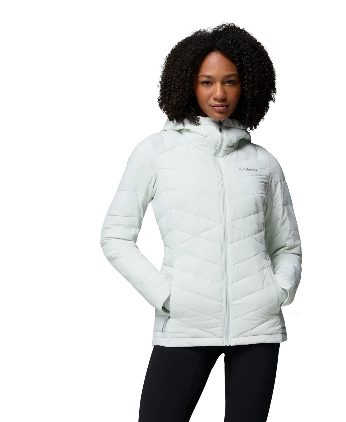 Joy Peak II Hooded Puffer Fleece-Lined Jacket by Columbia