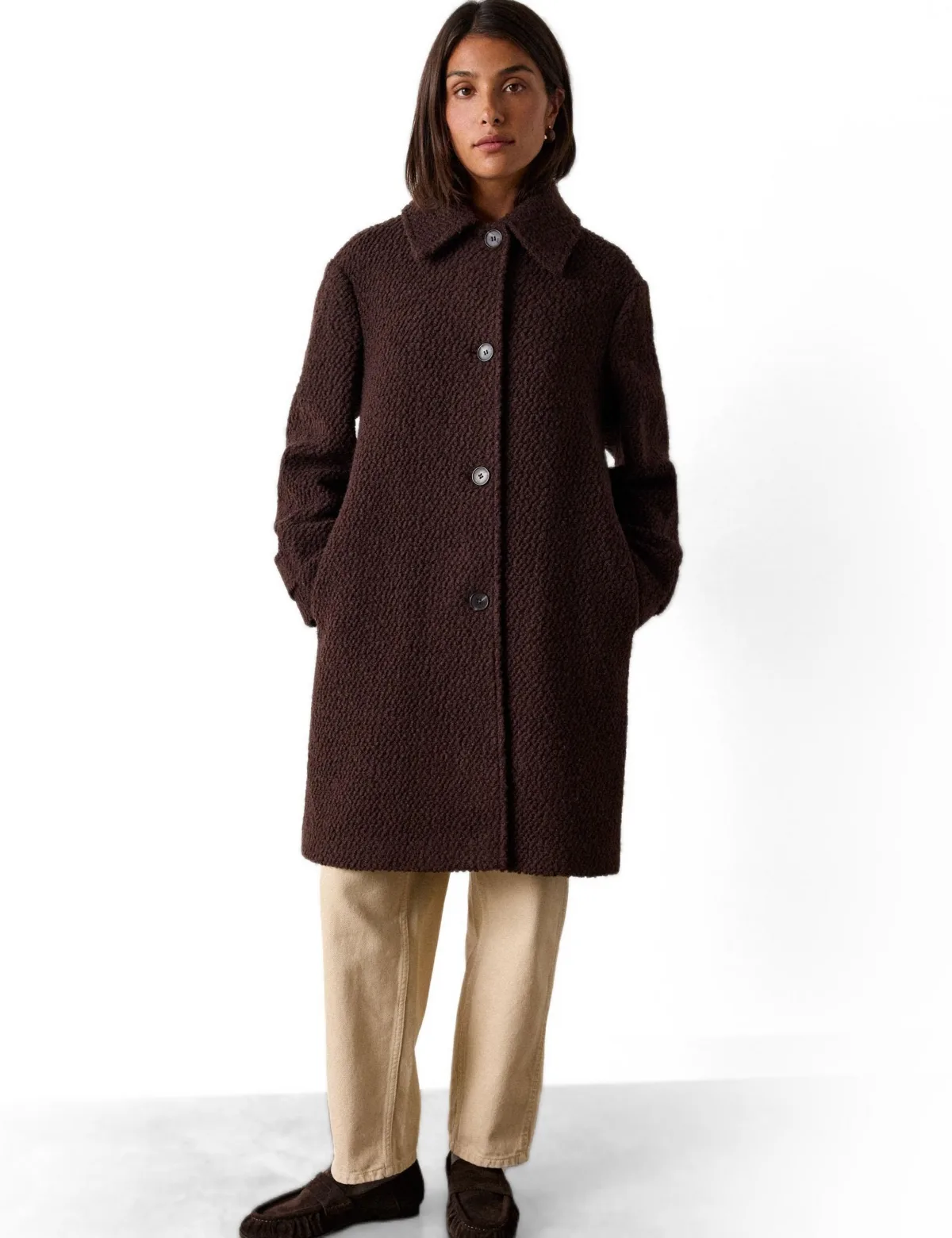 Boucle Wool Coat by Whistles