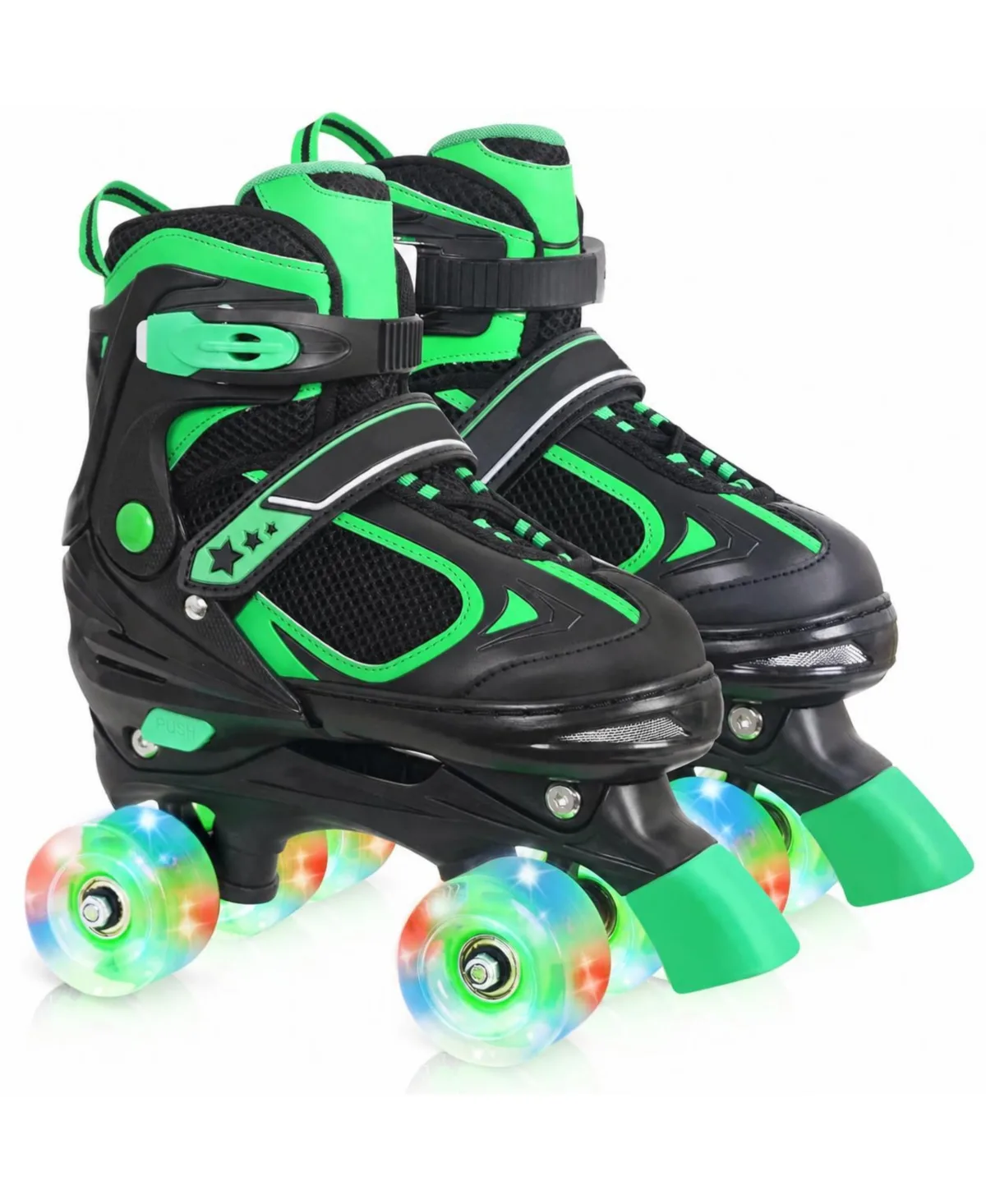Adjustable Roller Skates Light Up Wheels Beginner Indoor Outdoor by Magicorange