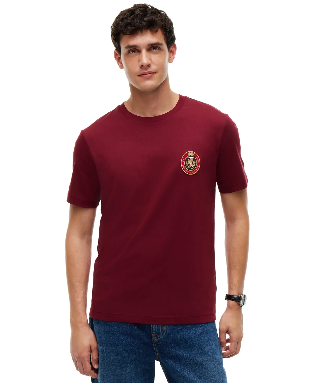 Light Interlock Pocket Crest Regular-Fit T-Shirt by Tommy Hilfiger