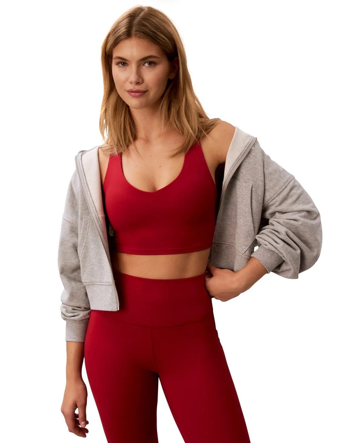 Soft Sport Crop Scoop Neck Racer Back Tank Top by Calvin Klein