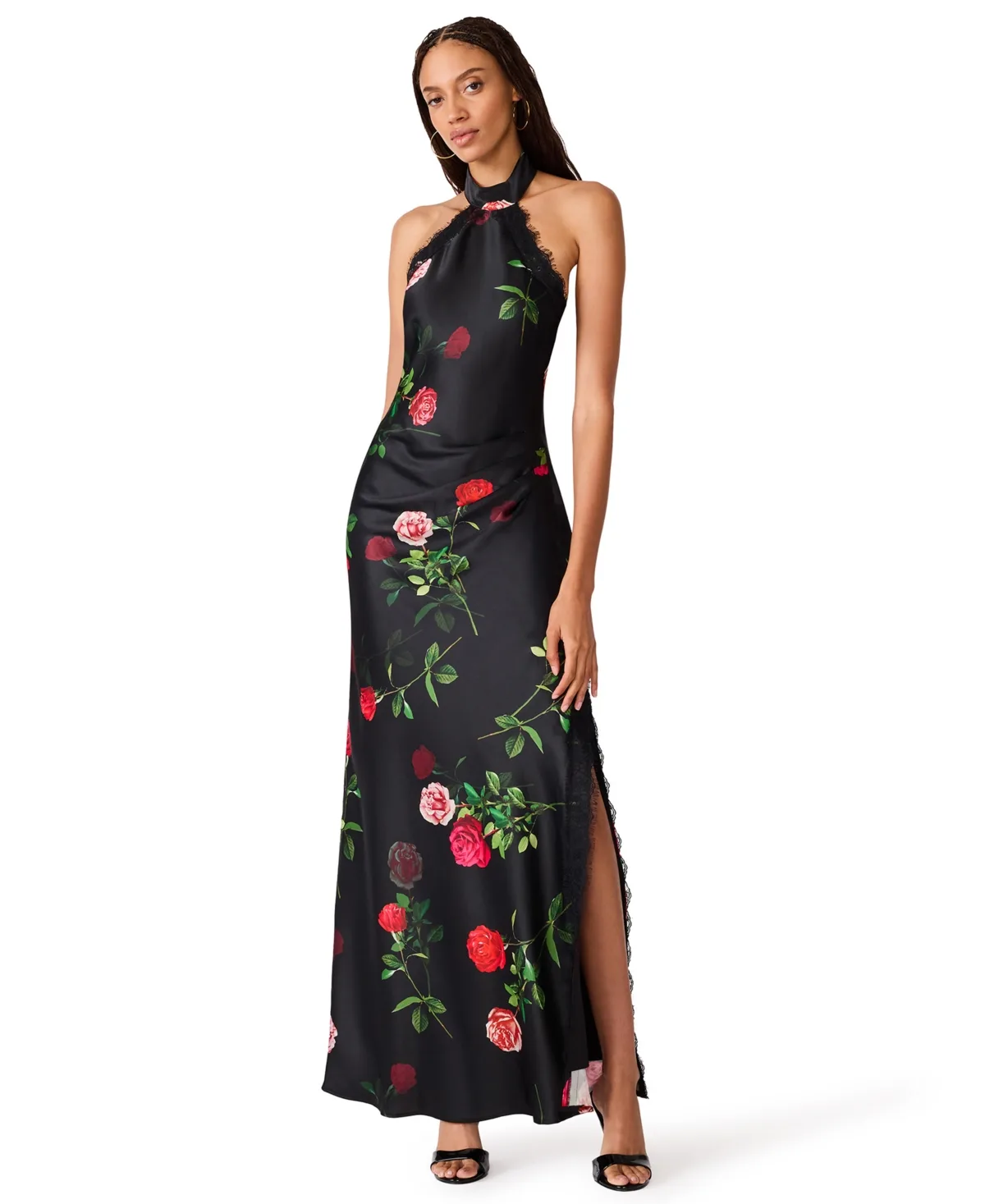 Lillienne Halter Floral Maxi Dress by Steve Madden