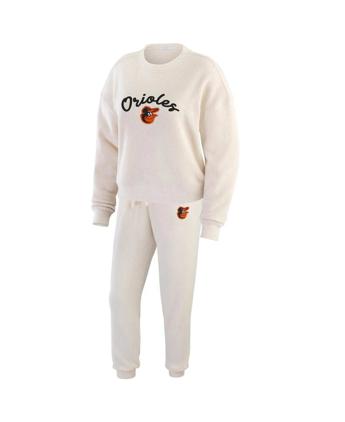 Baltimore Orioles Rib-Knit Long Sleeve T-Shirt Pants Lounge Set by Wear by Erin Andrews