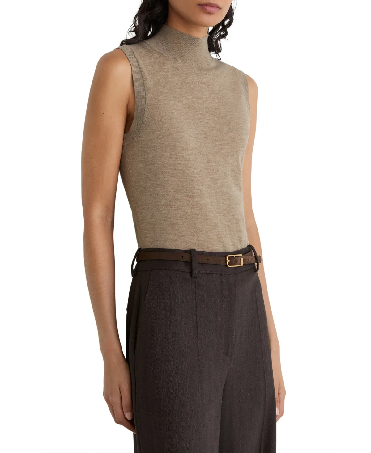 Evelyn Merino Funnel-Neck Top by Reiss
