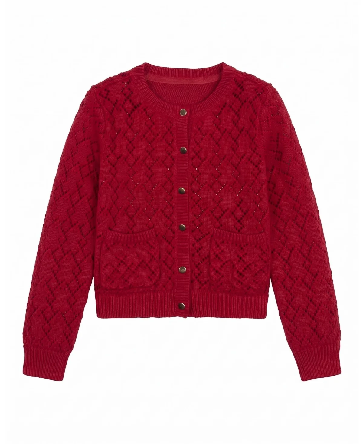 Pointelle Cotton Cardigan by Hope & Henry