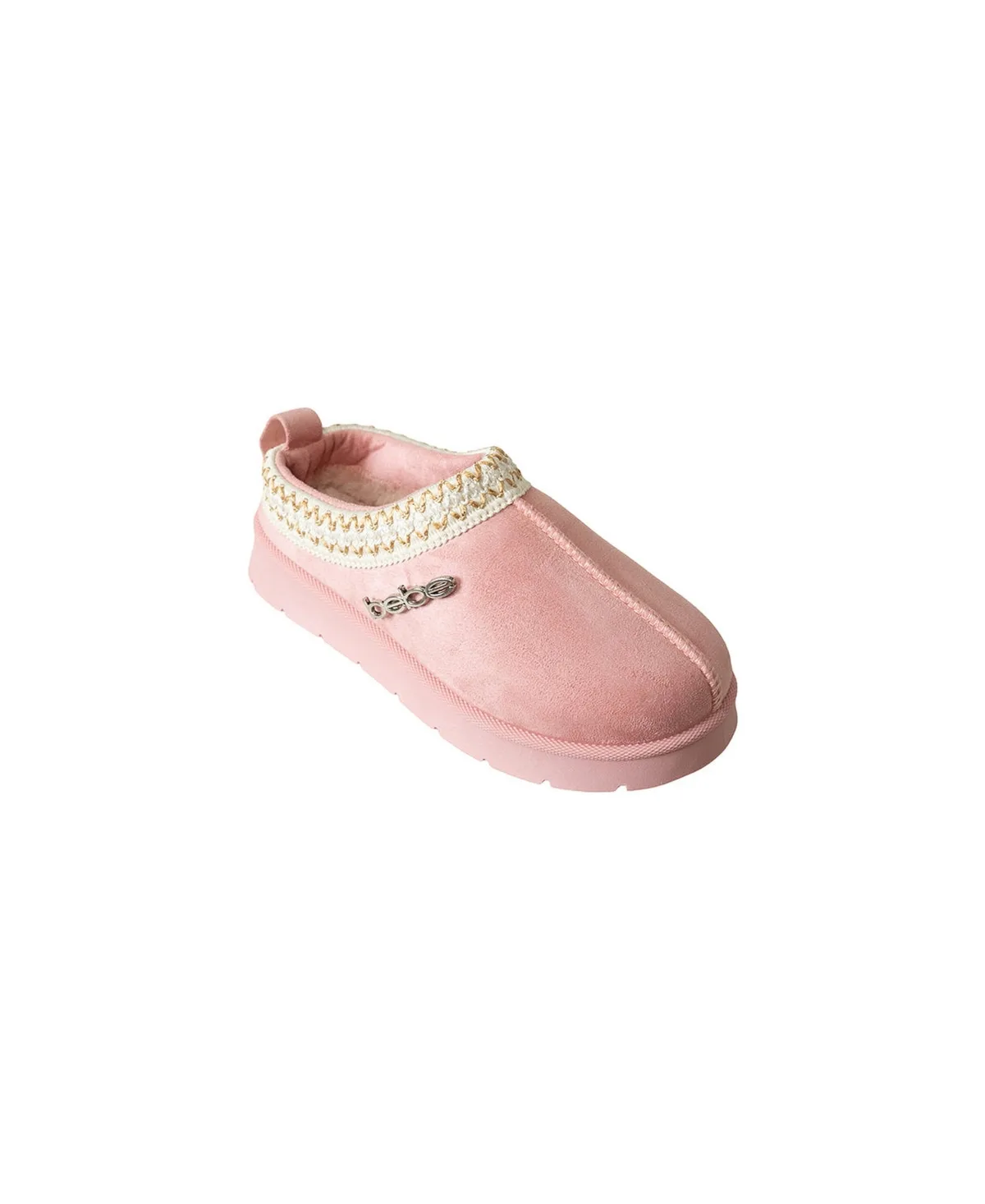 Chatz Memory-Foam Round-Toe Decorative-Collar Slippers by bebe