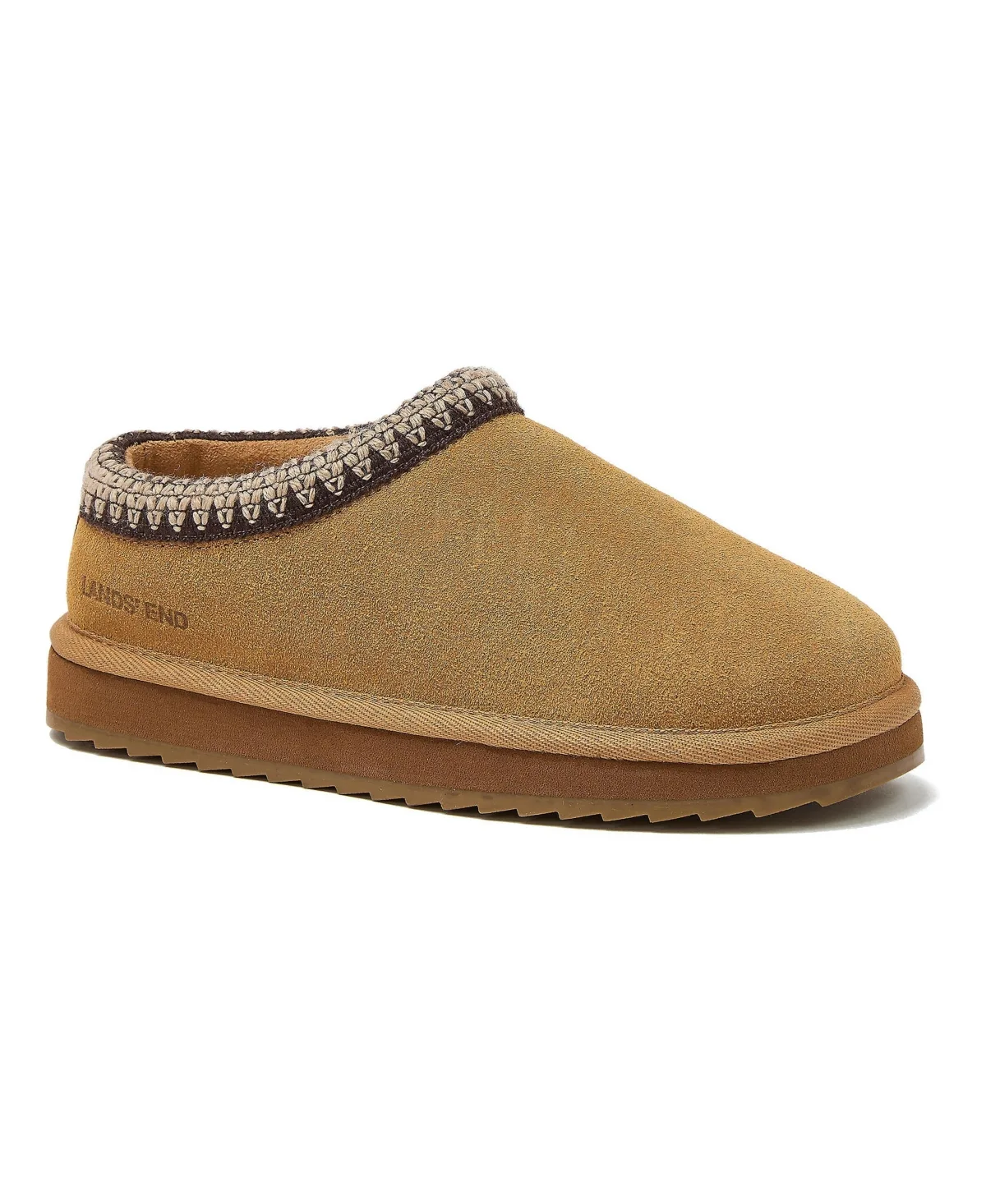 Suede Hearth Slippers by Lands' End