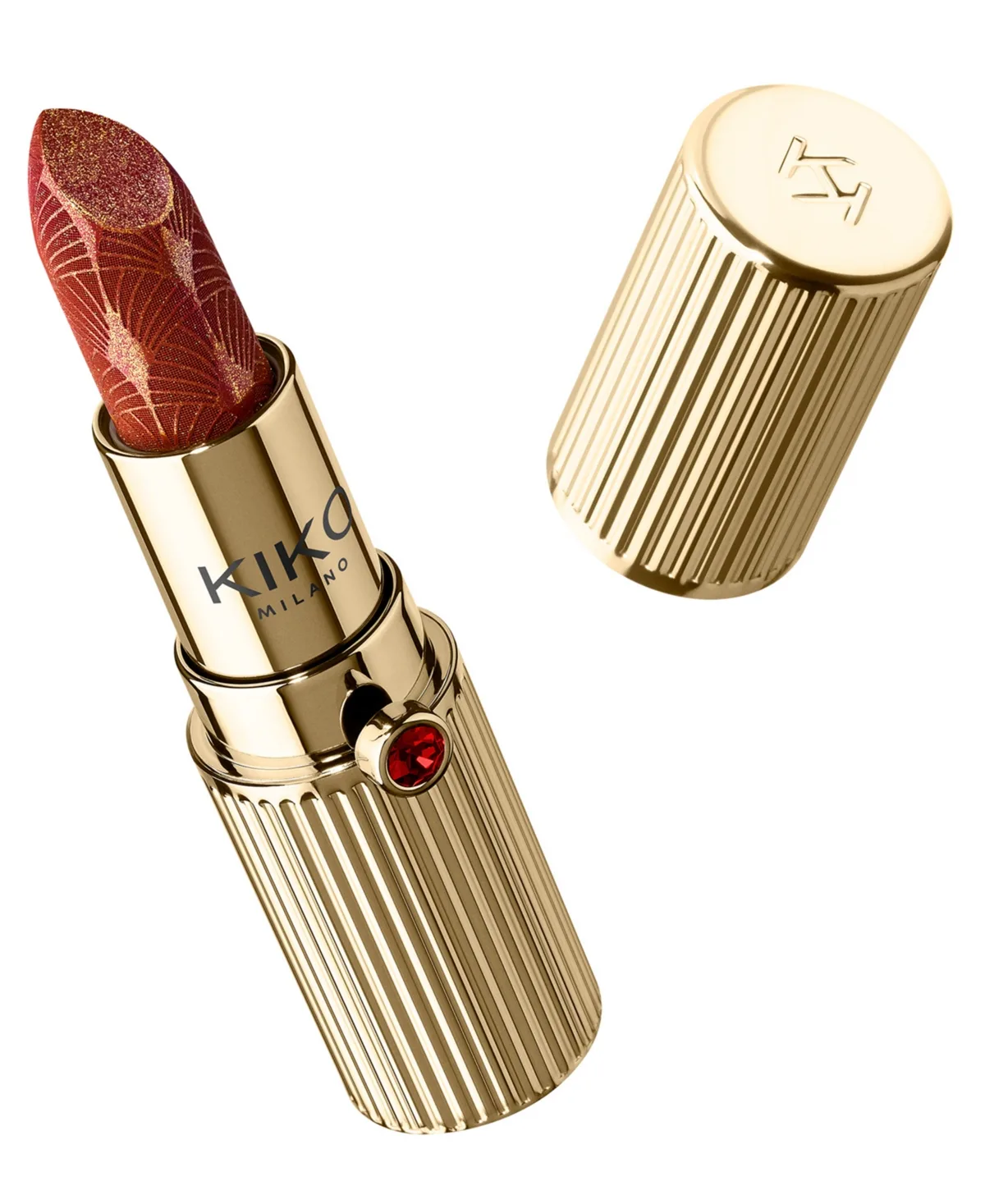 Sparkle Statement Sparkling Lipstick, 0.01 oz. - 03 - Fan Rouge by Kiko Milano