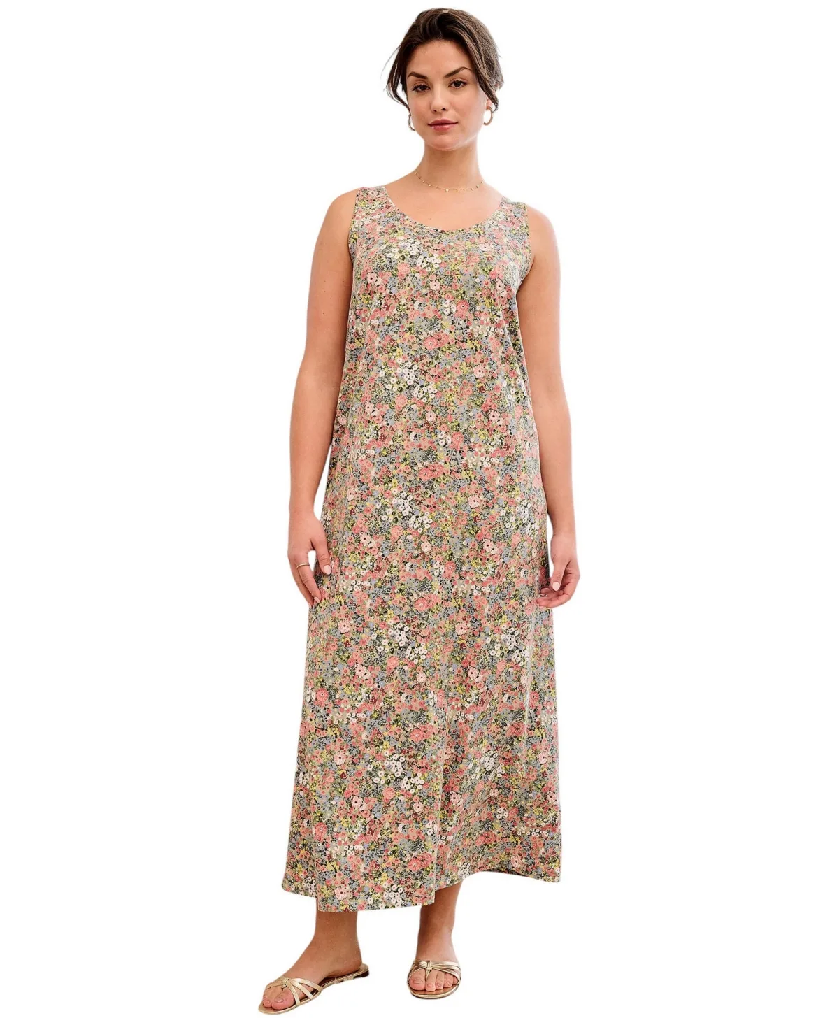 Sleeveless Knit Maxi Dress by Ellos