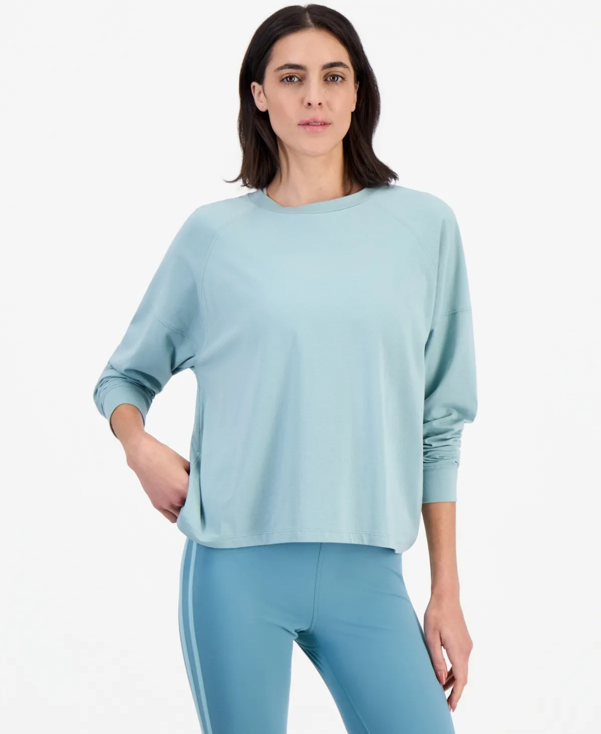 Oversized-Fit Boyfriend Long-Sleeve T-Shirt by Id Ideology