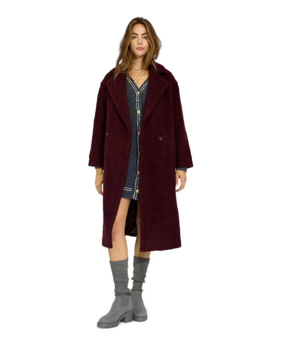 Winter Valley Double Breasted Cocoon Coat by Belle & Bloom