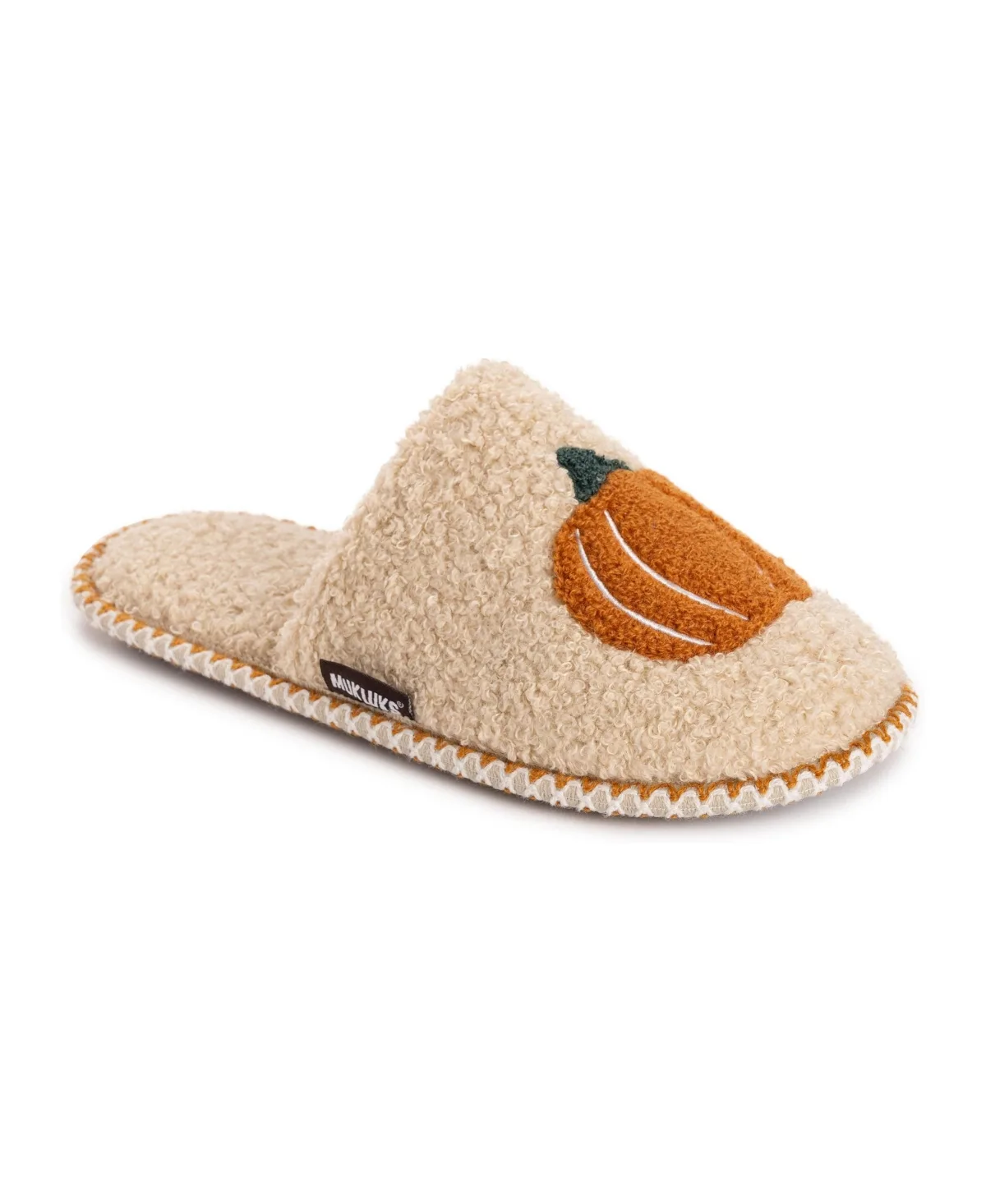 Punch Needle Fall Halloween Novelty Scuff Slipper