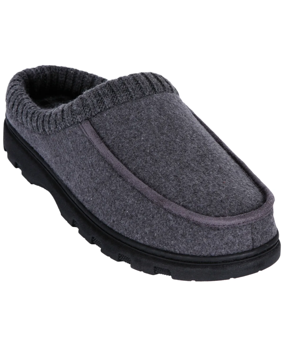 Knit Collar Sock Clog Slippers by Isotoner