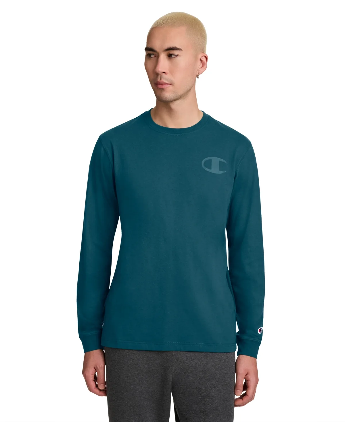Large C Graphic Logo Long-Sleeve T-Shirt by Champion