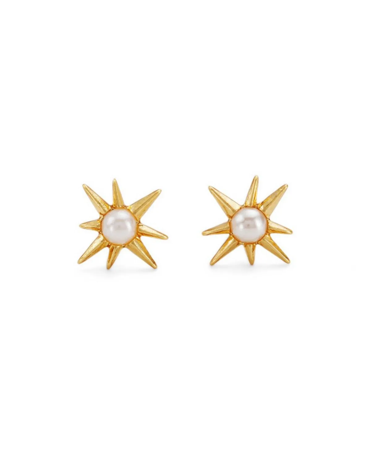 Star Pearl Stud Earrings by Fable England