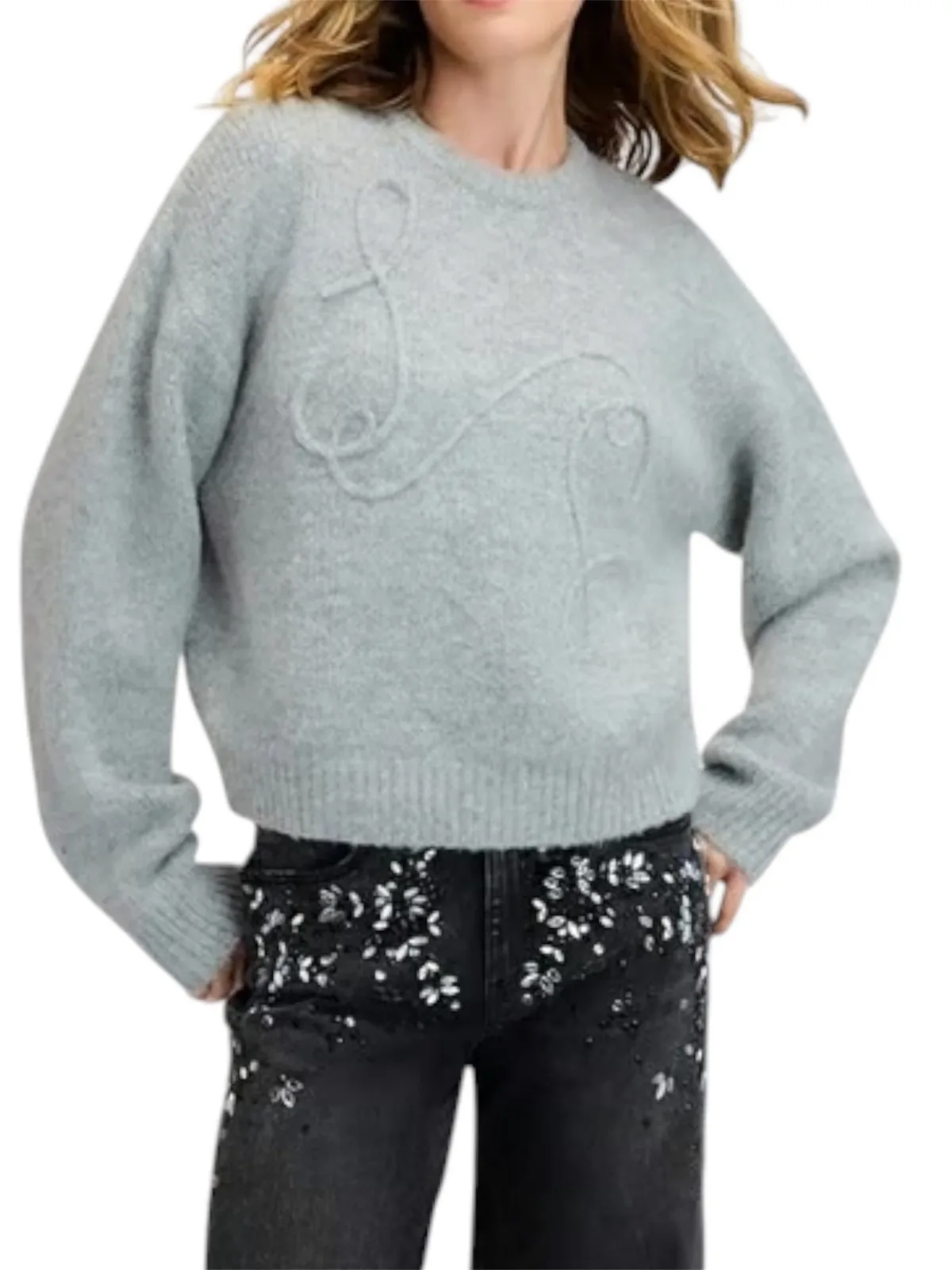 Logo Crewneck Sweater by Sam Edelman
