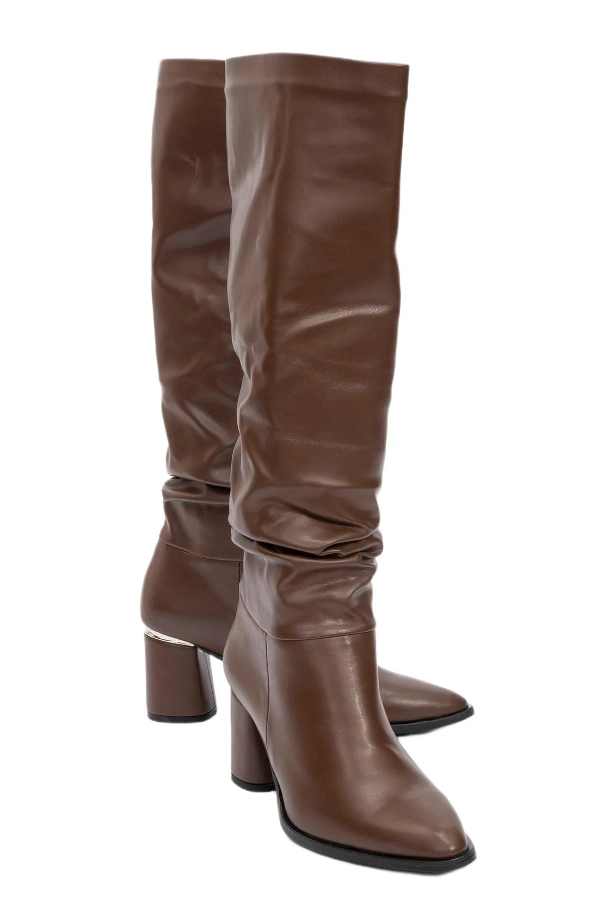 Vianella Block Heel Knee High Boot by Prologue Shoes