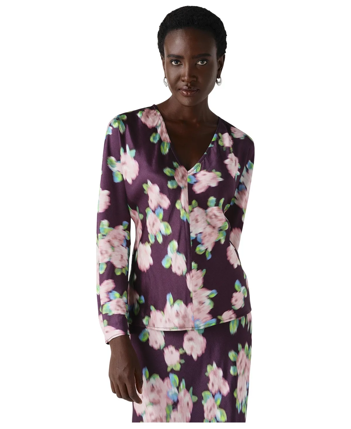 Lulu V-Neck Midi Dress by Ghost London