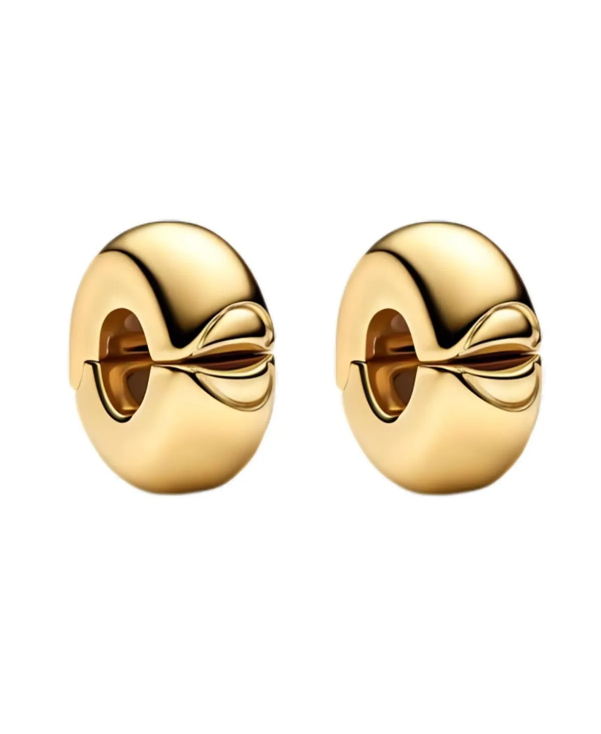 Sterling Plated Charm Beads for Bracelets Necklaces Diy Jewelry Making - Lip Clip 14k Gold Plated by Aeelike