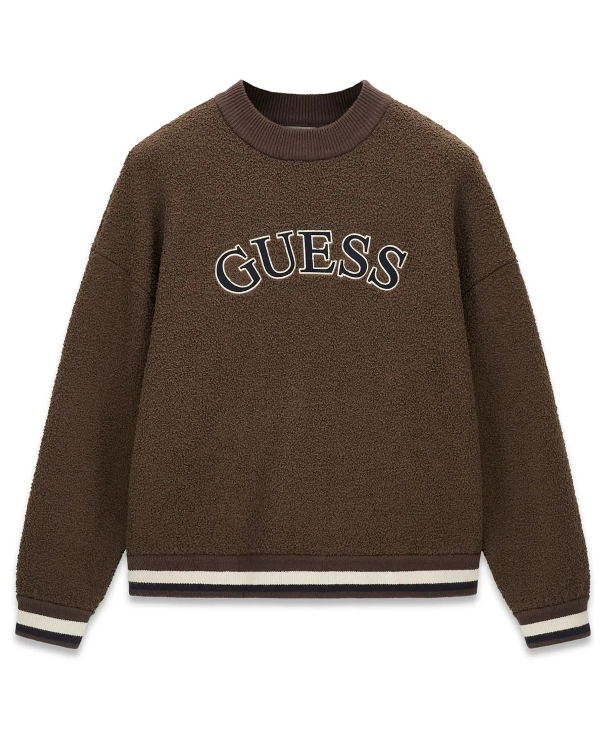 Macon Boucle Crewneck Sweatshirt by GUESS