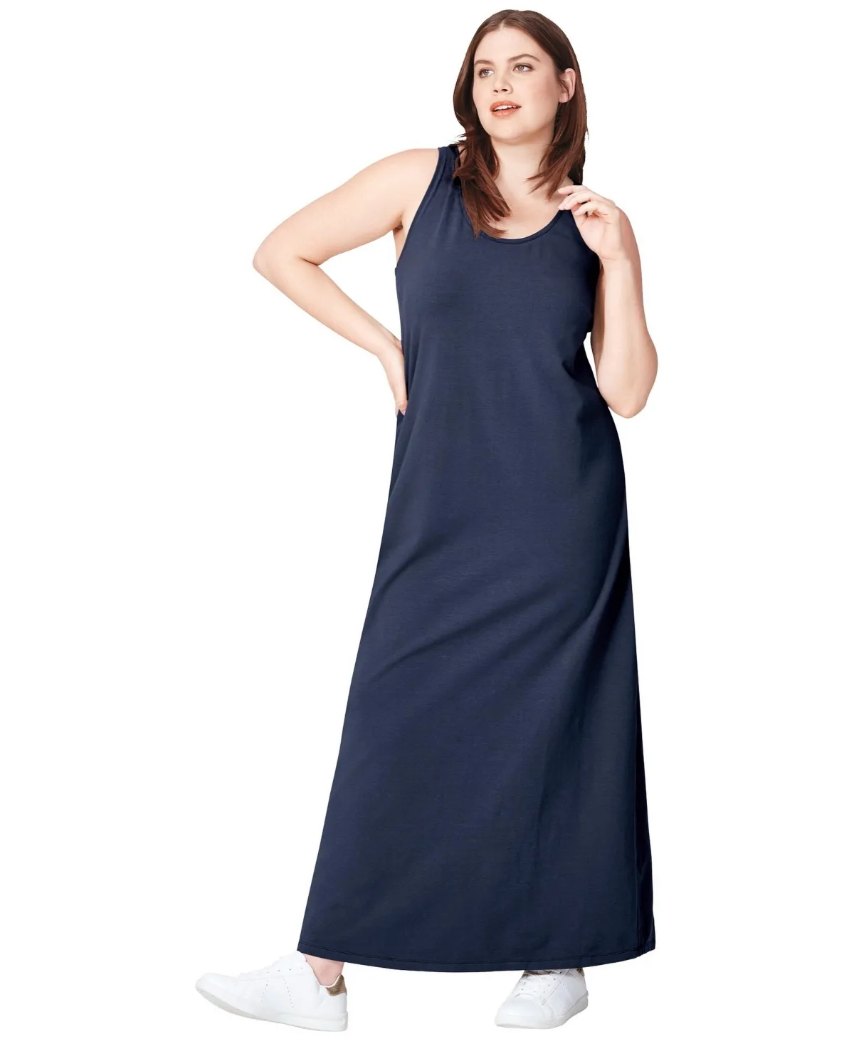 Sleeveless Knit Maxi Dress by Ellos