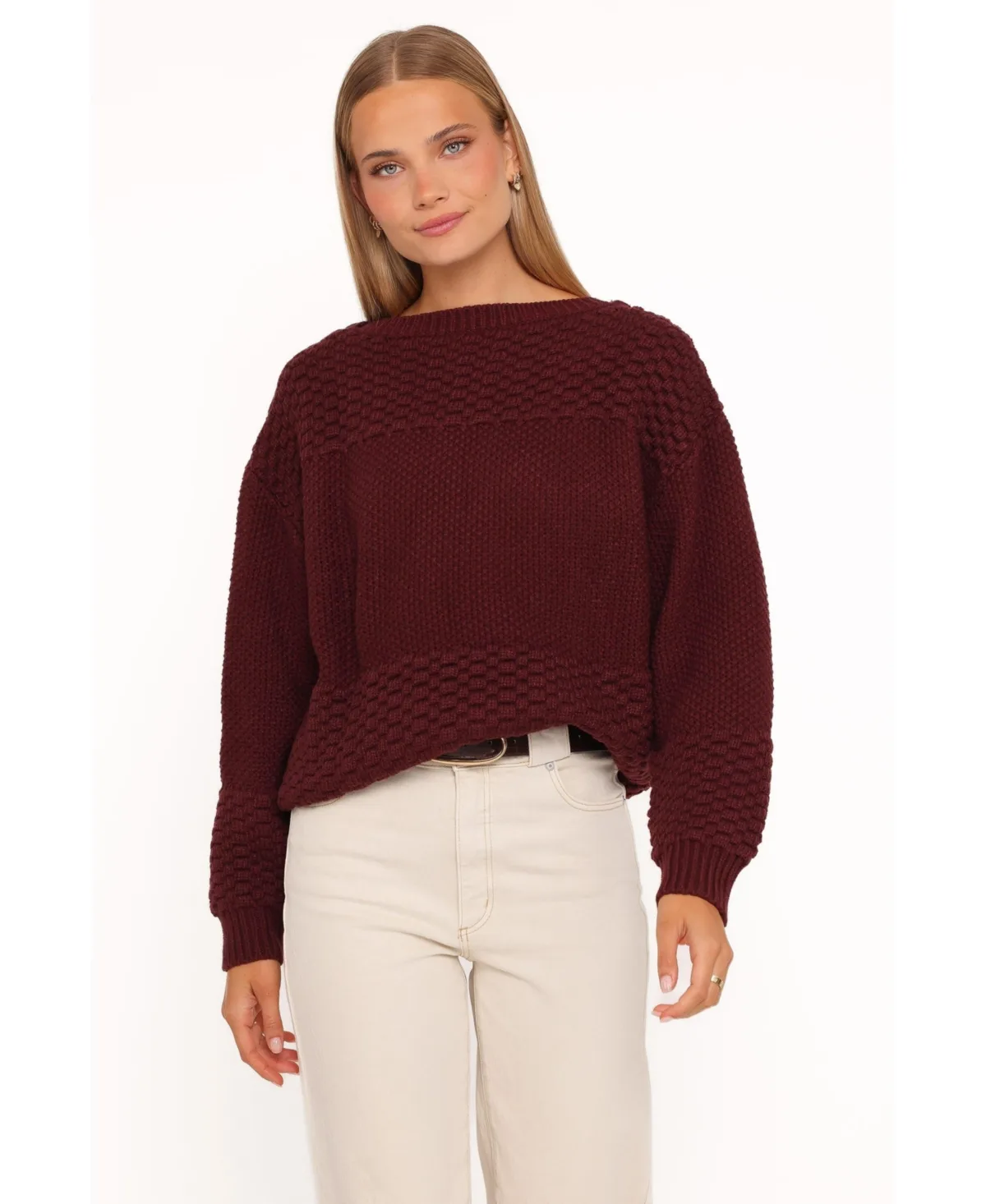 Fiora Waffle Stitch Sweater by Petal and Pup