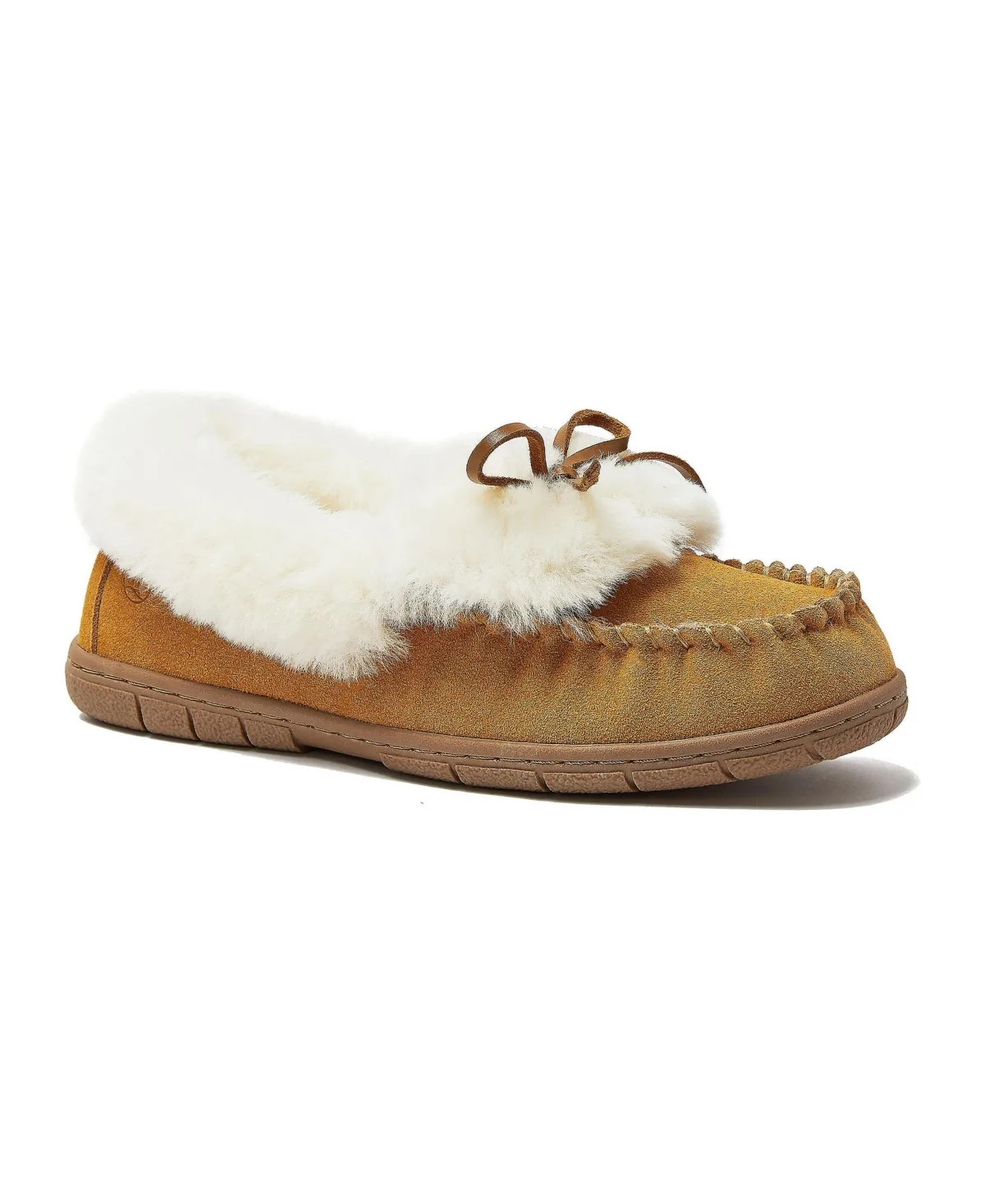 Fluffy Lined Indoor Outdoor Moccasin Slippers by Lands' End