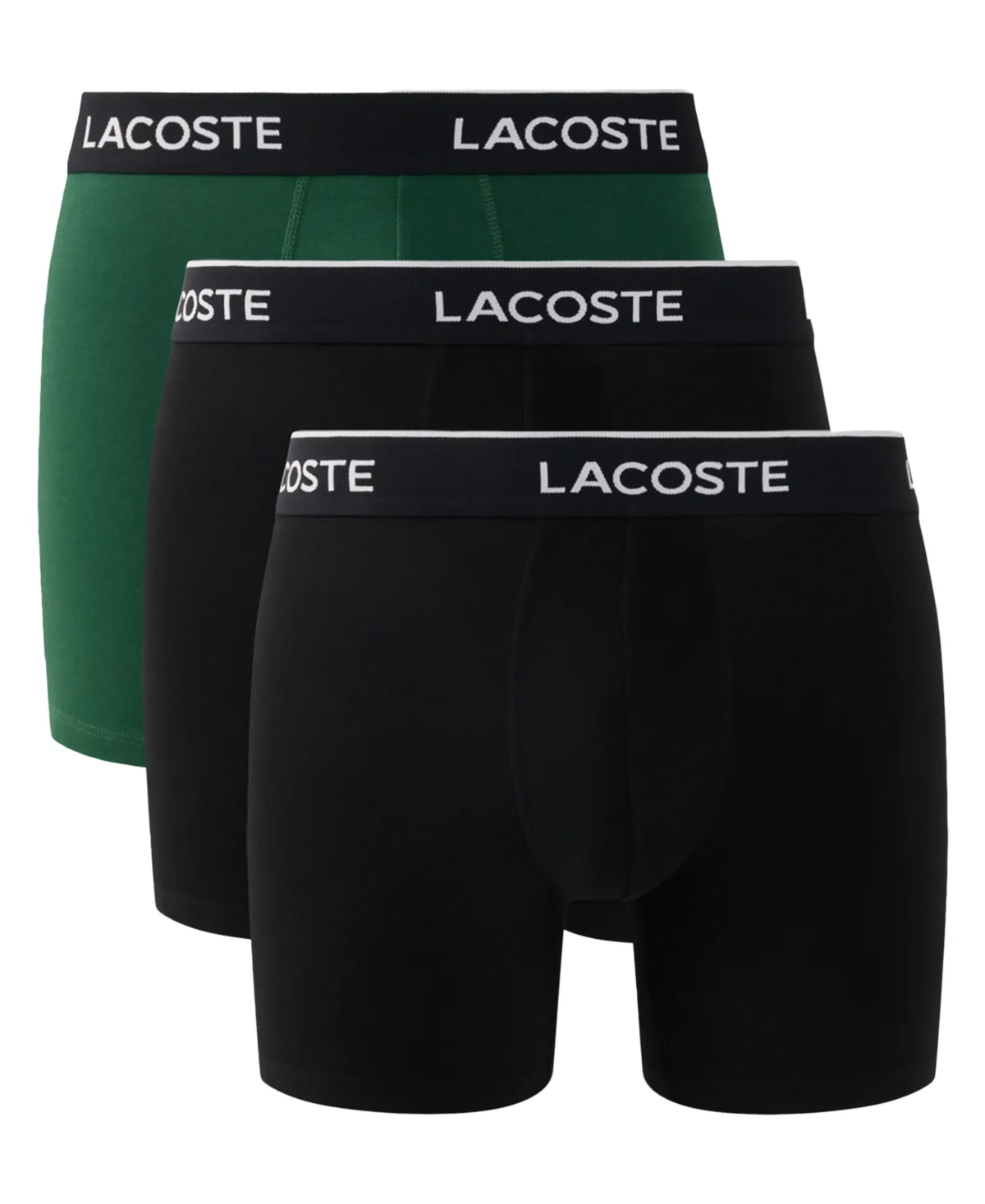 3-Pack Regular Fit Logo Waistband Boxer Briefs by Lacoste