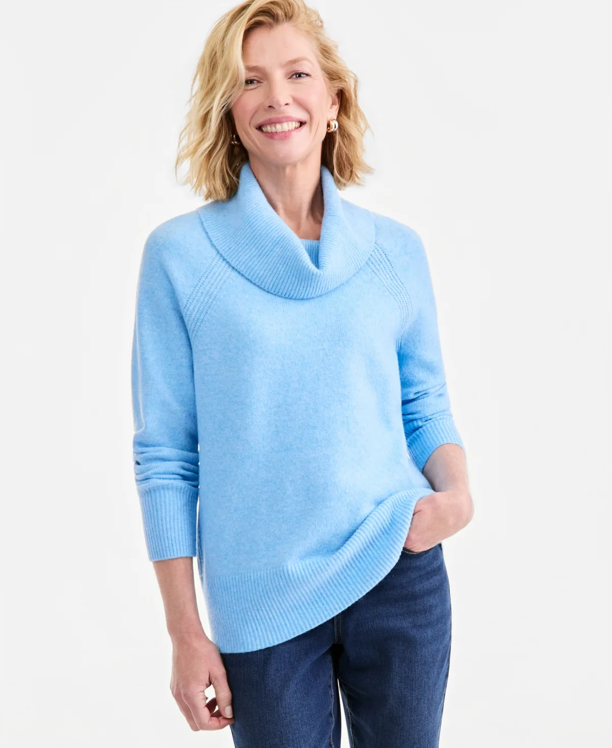 Cowl-Neck Tunic Sweater by Style & Co