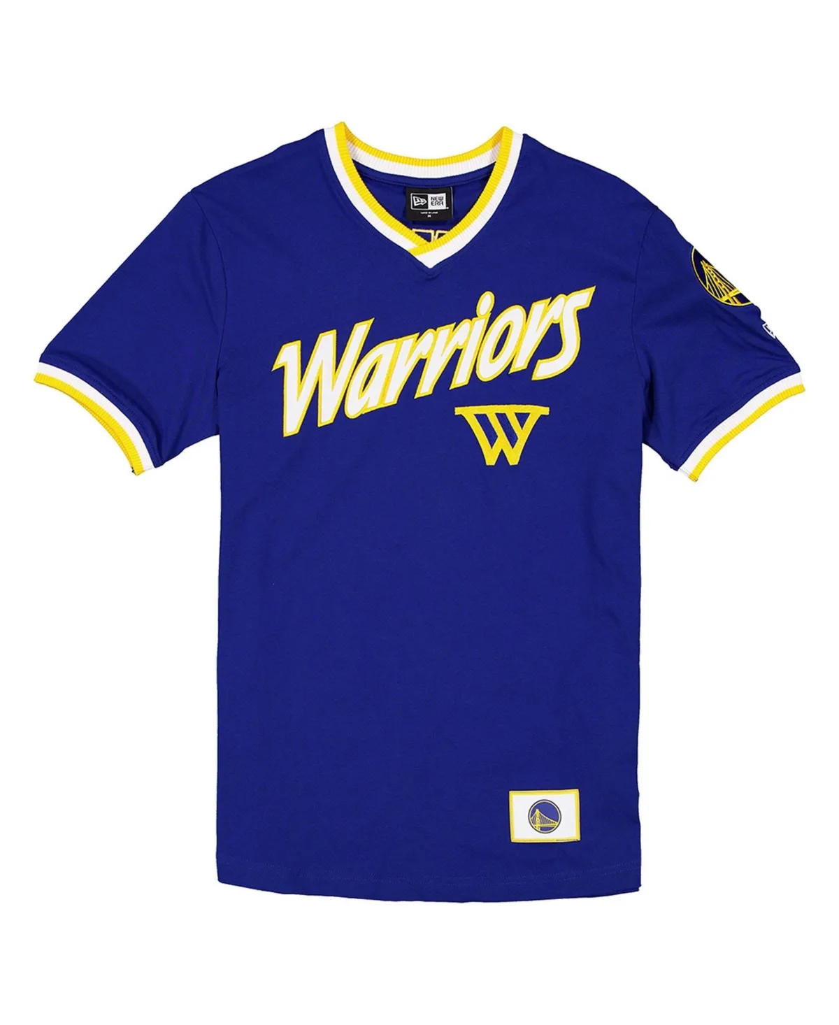 Golden State Warriors Sport Classics Capsule V-Neck Fashion Jersey by New Era