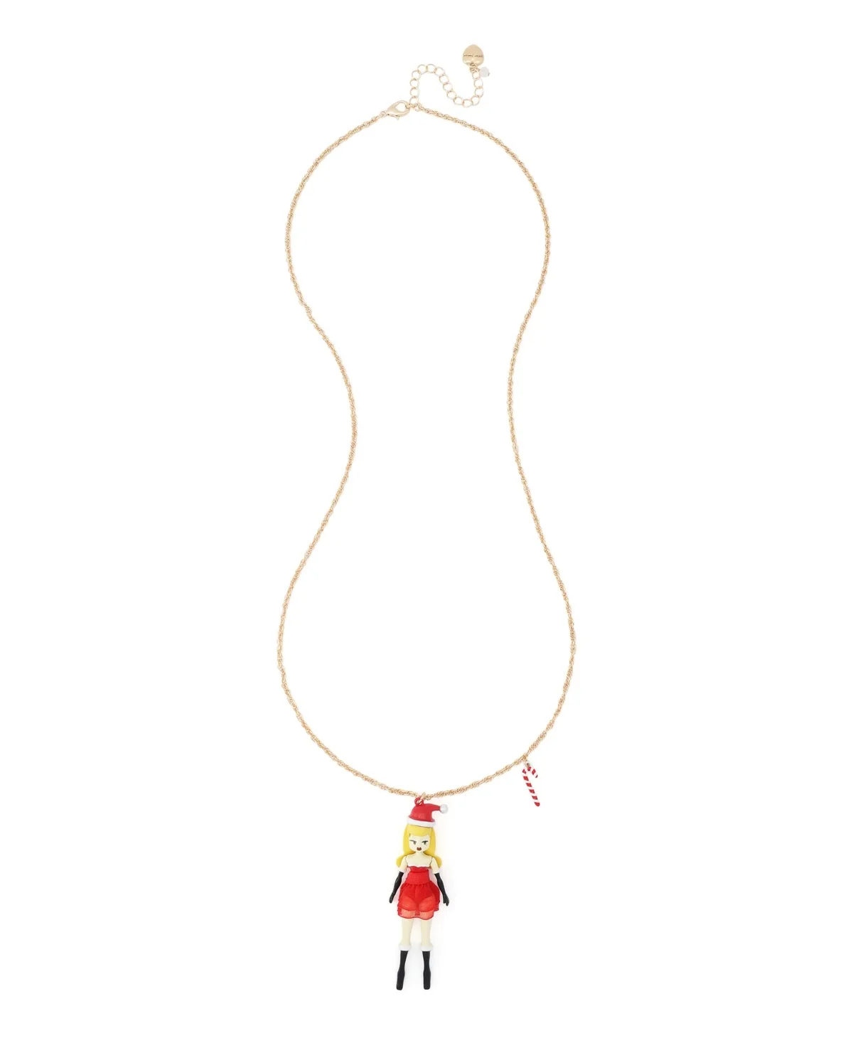 Gold-Tone Santa Pendant Necklace by Betsey Johnson