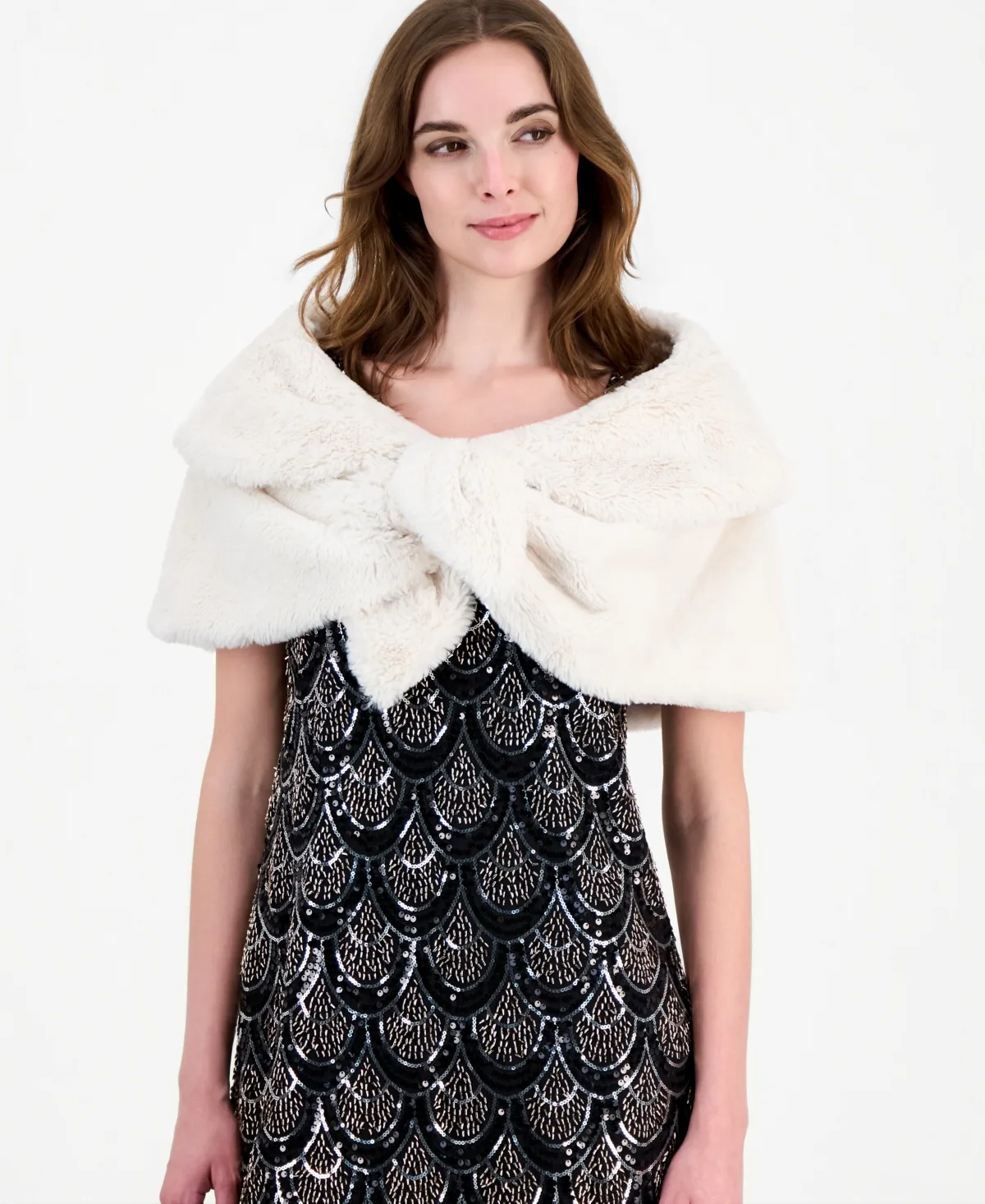 Faux Fur Wrap by Robbie Bee