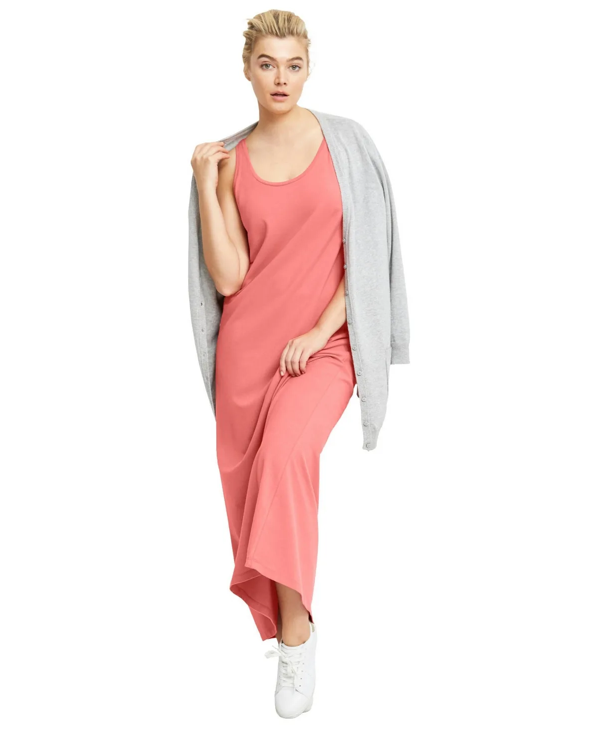 Sleeveless Knit Maxi Dress by Ellos