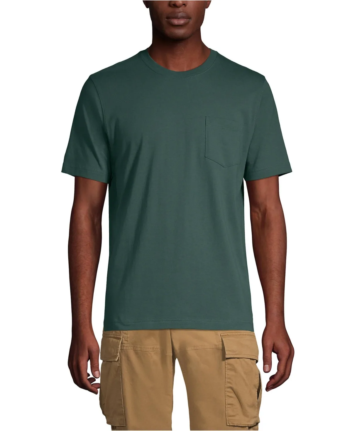 Super-T Short Sleeve T-Shirt with Pocket by Lands' End