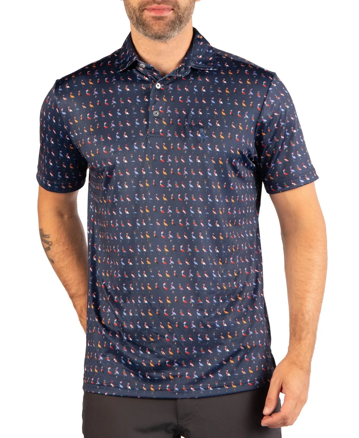 Holiday Byrds 4-Way Stretch Polo by Tailorbyrd