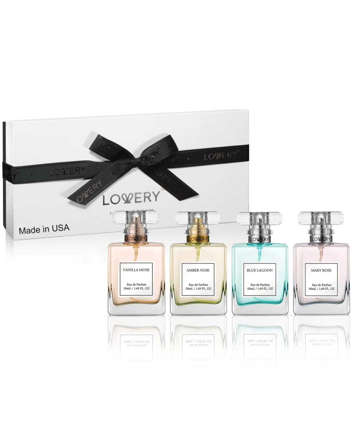 4pc Floral Fragrance Gift Set Eau De Parfum Collection Travel Size Perfume by Lovery
