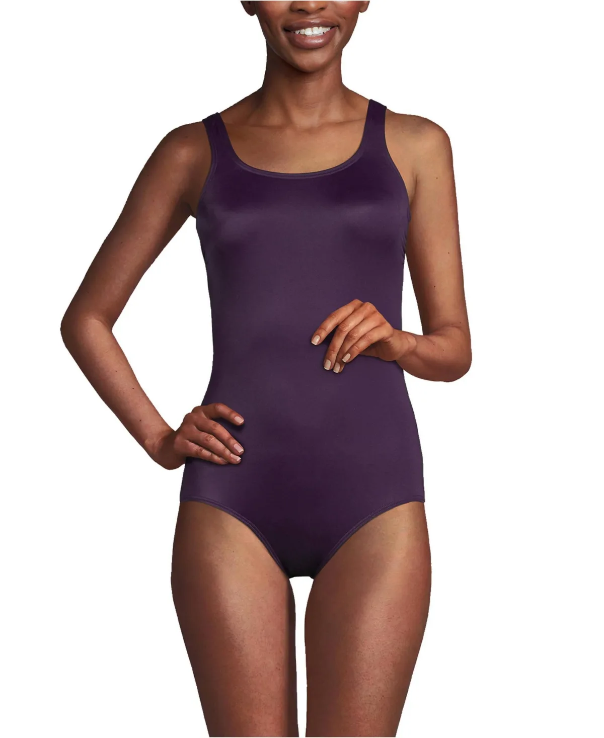 DD-Cup Tugless Low Leg One Piece Swimsuit by Lands' End