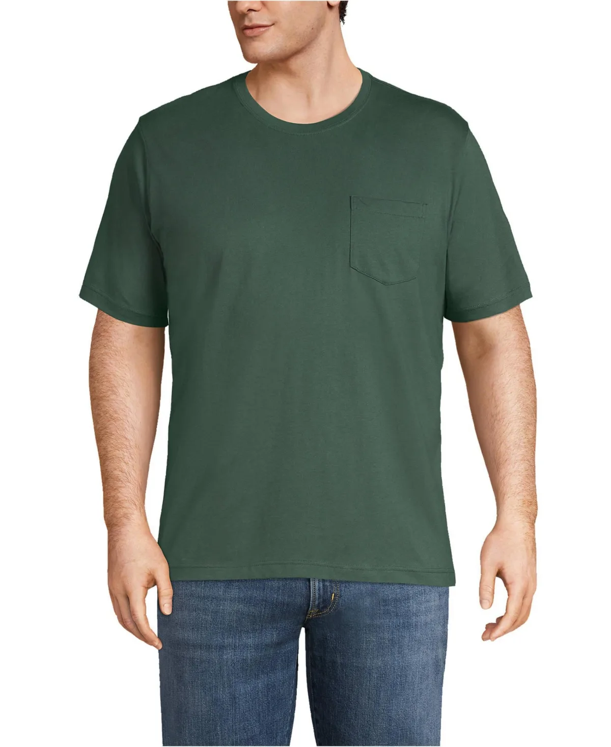 Super-T Short Sleeve T-Shirt with Pocket by Lands' End