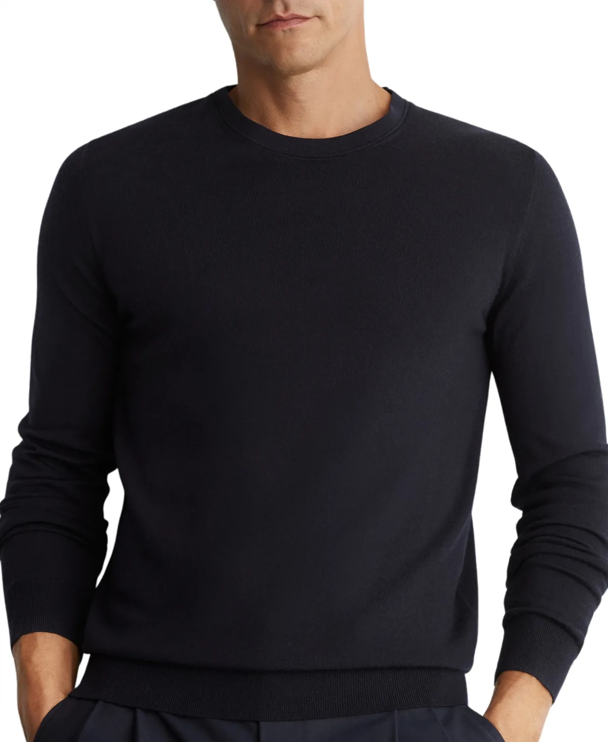Wessex Merino Wool Crew Neck Jumper by Reiss