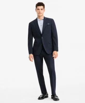 Slim Fit Pinstripe Suit Separates by Bar III