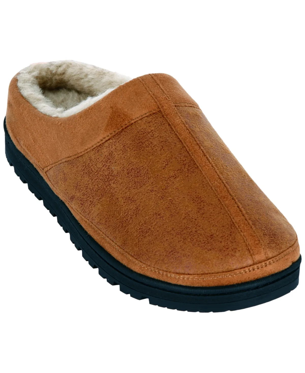 Faux Suede Clog Slippers by Isotoner
