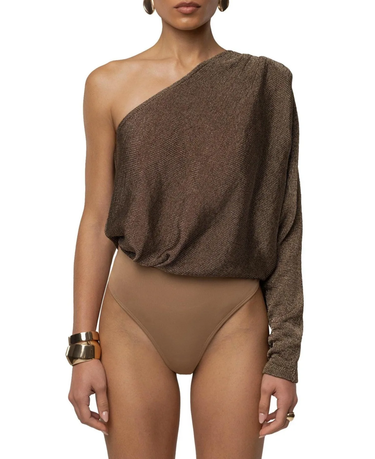 Resort Metallic Bodysuit by Jluxlabel