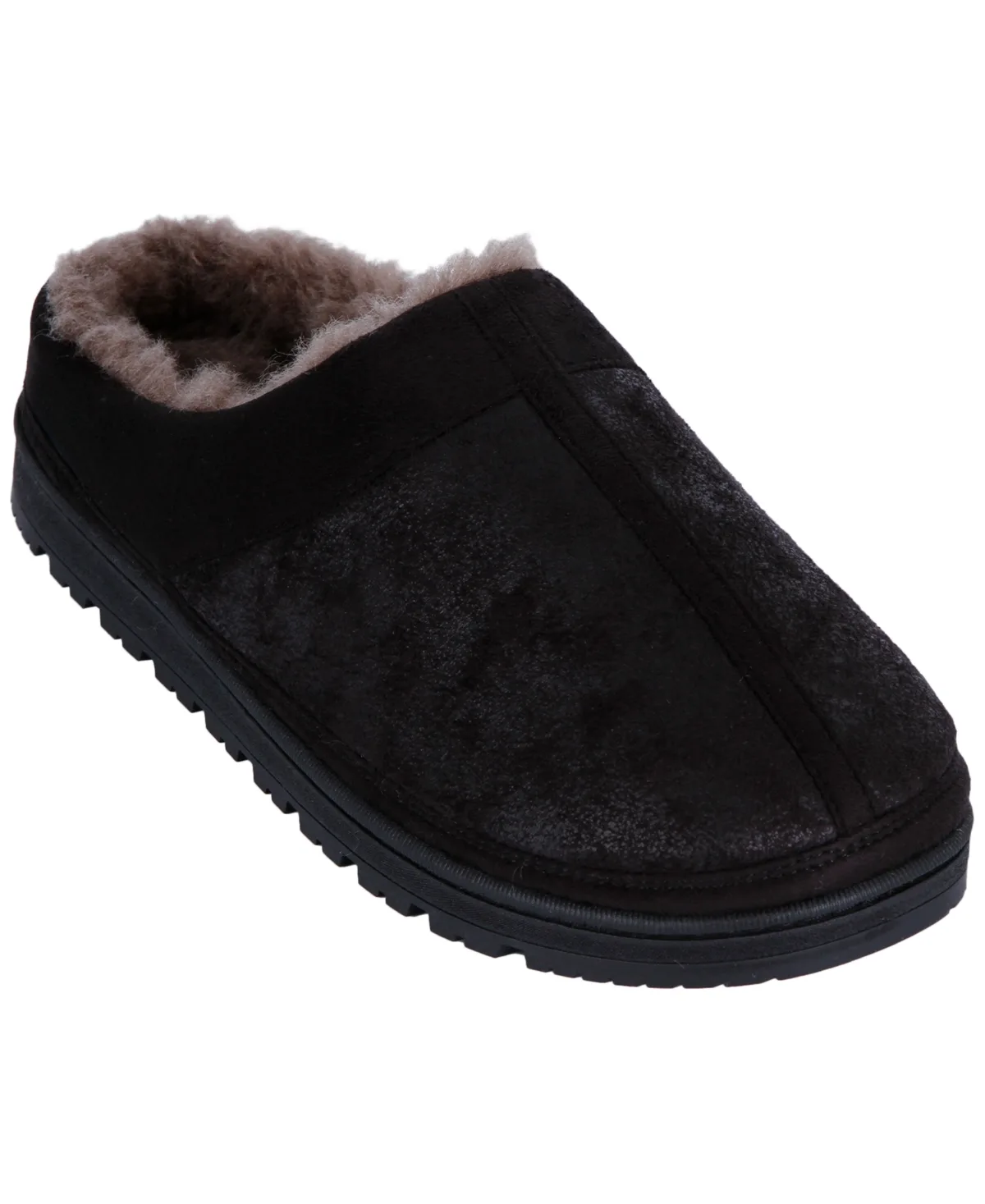 Faux Suede Clog Slippers
