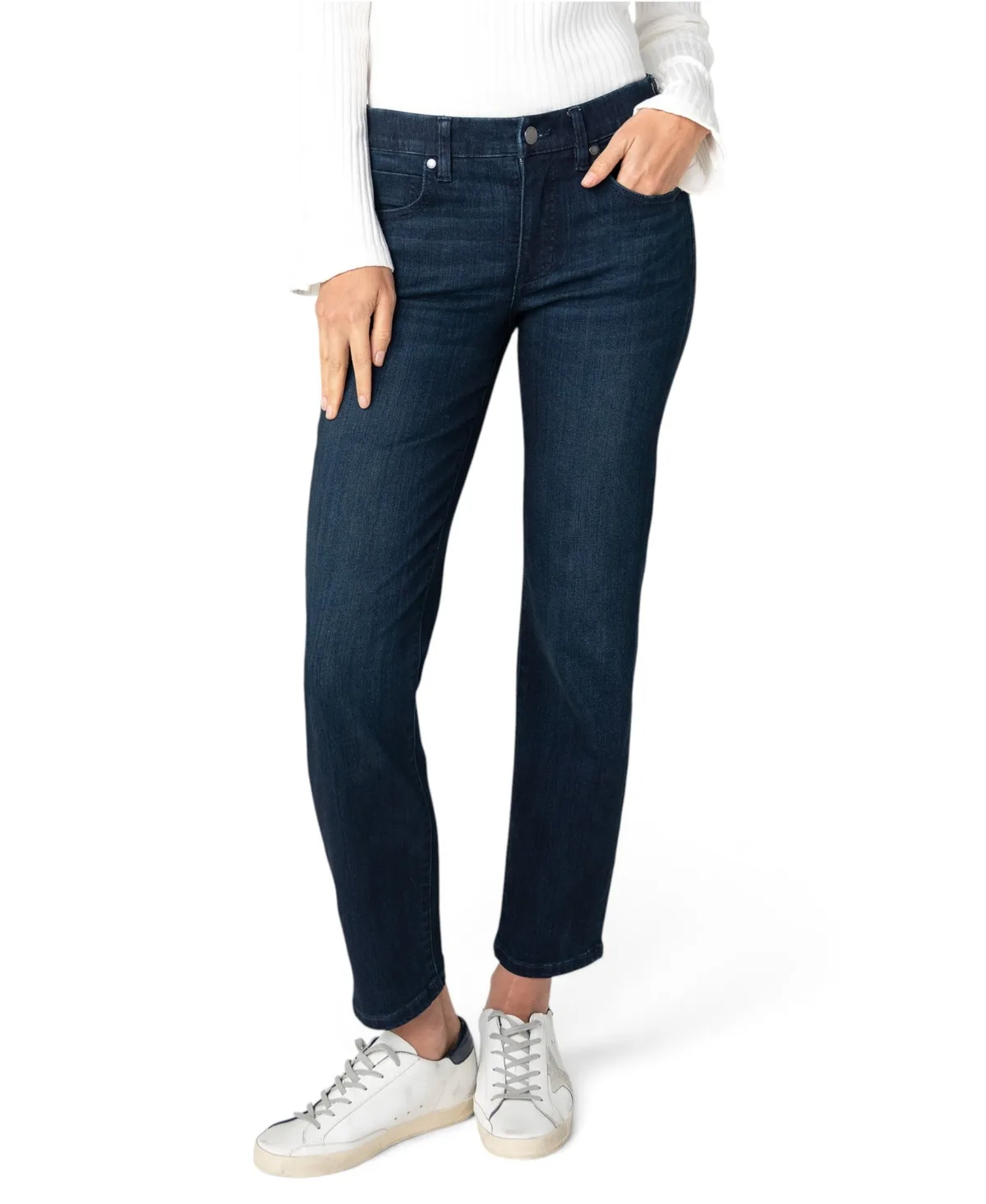 Rowan Comfort Waist Slim Leg Jeans by Liverpool Los Angeles