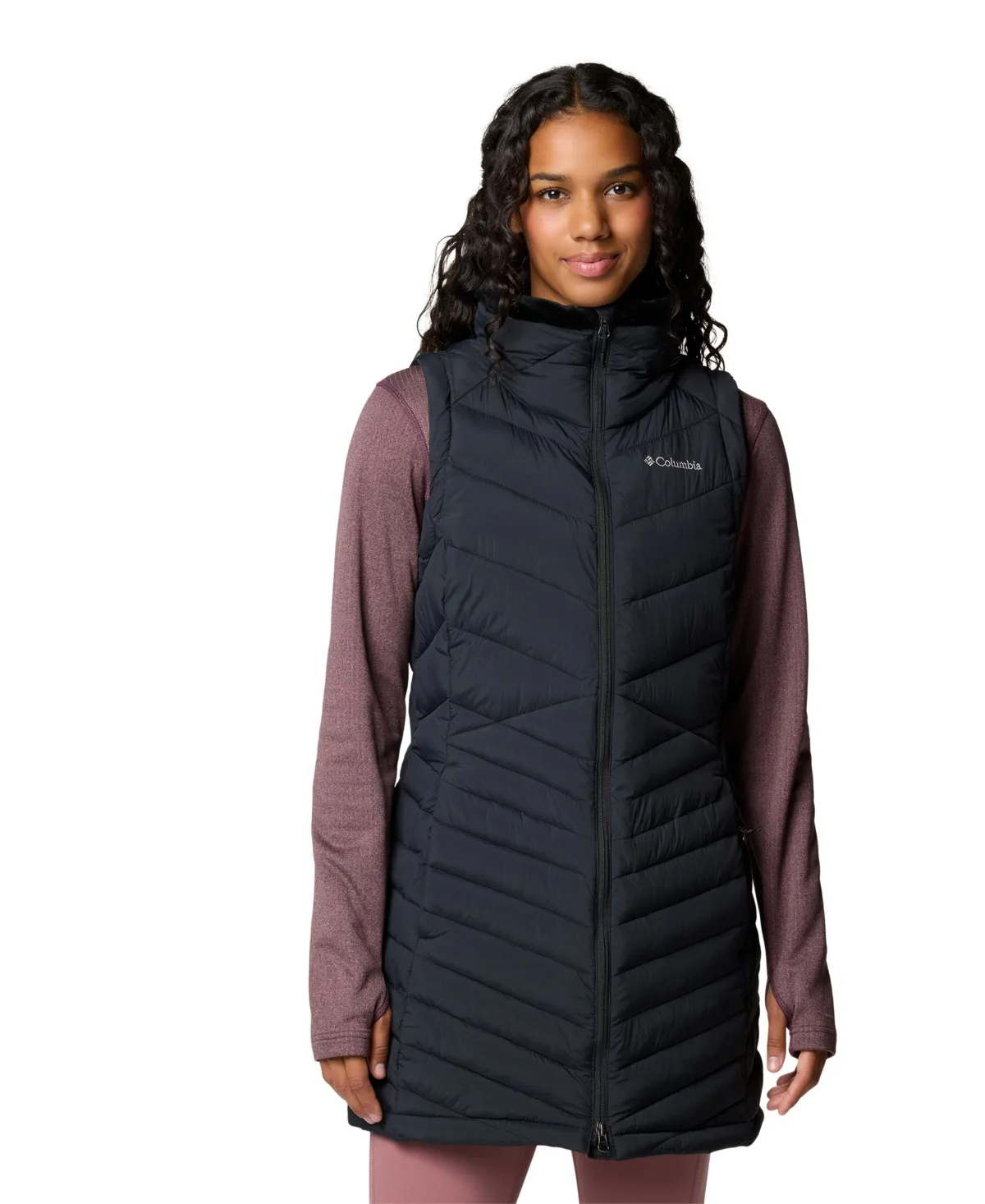 Joy Peak Ii Long Insulated Puffer Vest by Columbia