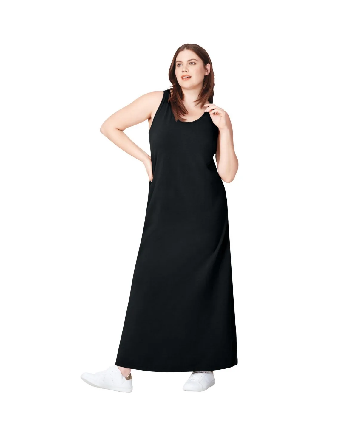 Sleeveless Knit Maxi Dress by Ellos