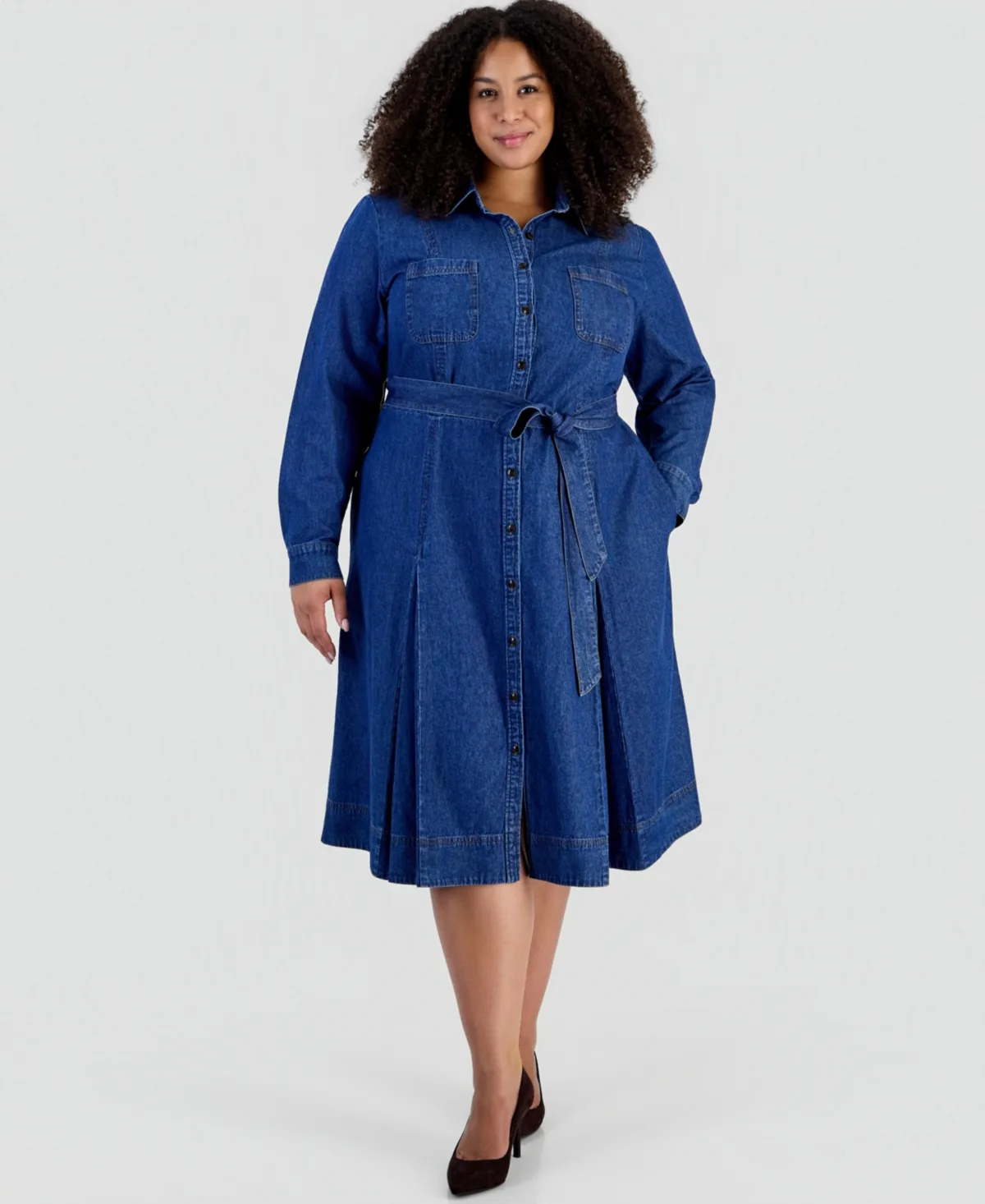 Johnny Collar Stitch Detail Dress - Aries Wash by Jones New York