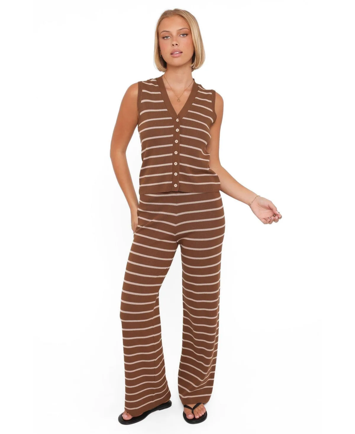 Juna Knitted Pant Set by Petal and Pup